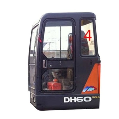 DAEWOO DH55 এক্সক্যাভেটর রিয়ার উইন্ডশীল্ড গ্লাস রিপ্লেসমেন্ট টেম্পারড