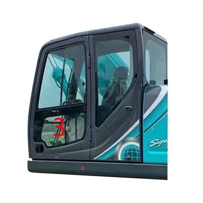 900mm KOBELCO এক্সকাভেটর গ্লাস বাম দরজা নিম্ন অবস্থান নং 3 উইন্ডশীল্ড