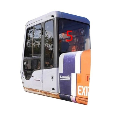 পিছনের দিক HITACHI এক্সকাভেটর গ্লাস সবুজ 5 মিমি টেম্পারড গ্লাস