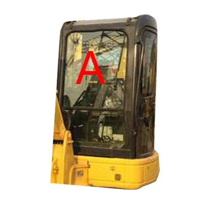 PC55MR PC55 5MM পুরু খননকারী KOMATSU ক্যাব গ্লাস টেম্পারড উইন্ডশিল্ড ফ্রন্ট গ্লাস