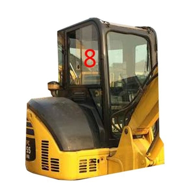 DOT KOMATSU PC55MR এক্সক্যাভেটর উইন্ডো প্রতিস্থাপন ডান পাশের অবস্থান নং 8