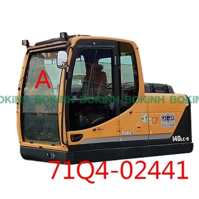 71Q4-02441 HYUNDAI এক্সকাভেটর ক্যাব গ্লাস সামনের উপরের অবস্থান একটি উইন্ডশীল্ড