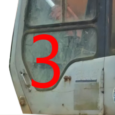 4457176 হিটাচি এক্সকাভেটর গ্লাস ক্যাব উইন্ডো বাম দরজা নিম্ন অবস্থান নং 3 টেম্পারড গ্লাস