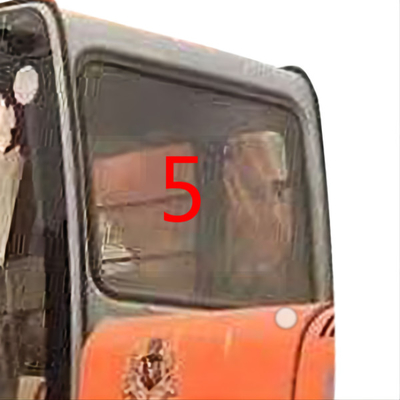4457180 হিটাচি এক্সকাভেটর গ্লাস ক্যাব উইন্ডো টেম্পারড গ্লাস ব্যাক সাইড পজিশন নং 5