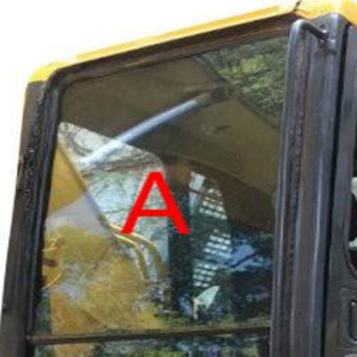 কোন গর্ত নেই KOMATSU ক্যাব গ্লাস এক্সক্যাভেটর ফ্রন্ট উইন্ডস্ক্রিন গ্লাস