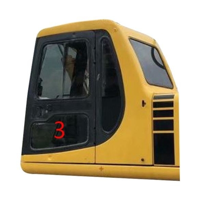 ISO খননকারী কেবিন KOMATSU ক্যাব গ্লাস বাম দরজা নিম্ন অবস্থান নং 3