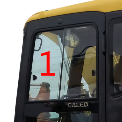 Daewoo KOMATSU ক্যাব গ্লাস বাম পাশের অবস্থান তির্যক নং 1 5 মিমি পুরু