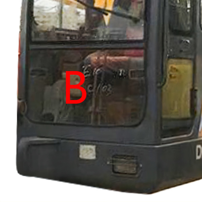 DAEWOO DH55 এক্সক্যাভেটর উইন্ডশীল্ড ফ্রন্ট গ্লাস টেম্পারড