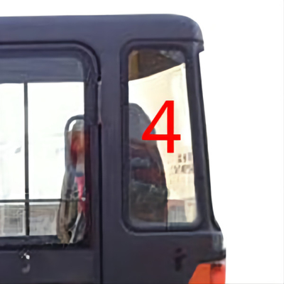DAEWOO DH55 এক্সক্যাভেটর রিয়ার উইন্ডশীল্ড গ্লাস রিপ্লেসমেন্ট টেম্পারড
