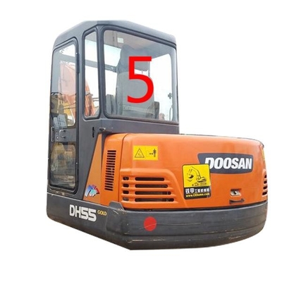 সাদা এক্সকাভেটর ক্যাব গ্লাস DAEWOO DH55 পিছনের দিকের অবস্থান নং 5