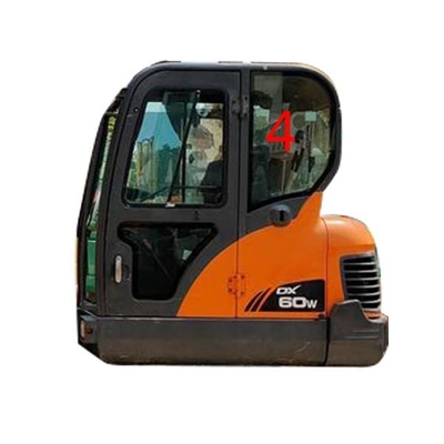 DX60-9 DX70 DOOSAN গ্লাস বাম দরজা পিছনের অবস্থান নং 4