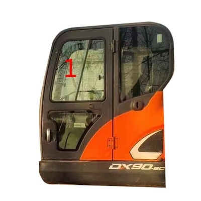DX70 DX90-9C এক্সক্যাভেটর কেবিন বাম পাশের কাচের তির্যক অবস্থান নং 1 উইন্ডশিল্ড