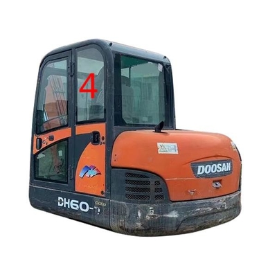 DH55 DOOSAN ক্যাব গ্লাস খননকারীদের জন্য সবুজ বাম দরজার পিছনের অবস্থান নং 4