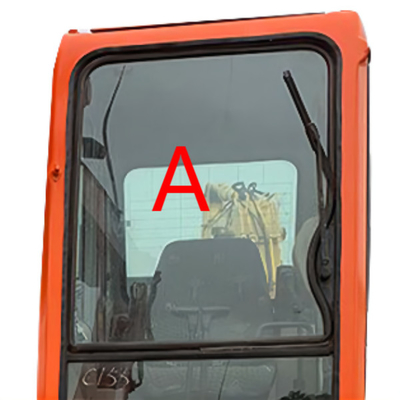 DX225LC-7 DX150LC-7 এক্সক্যাভেটর উইন্ডস্ক্রিন প্রতিস্থাপন DOOSAN ফ্রন্ট আপ পজিশন A