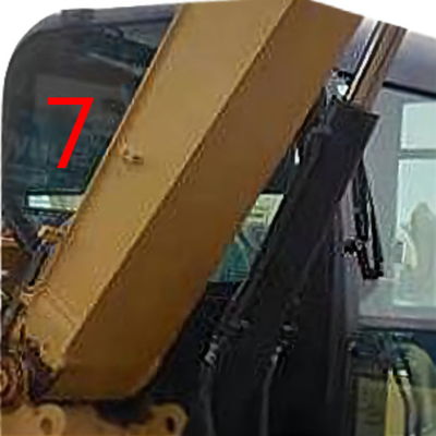 ডান পাশে CATERPILLAR ক্যাব গ্লাস সাদা ডিগার উইন্ডো প্রতিস্থাপন