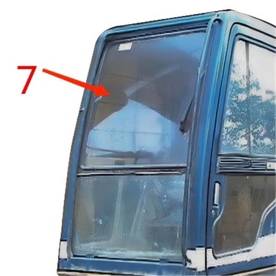 ডান পাশে KOBELCO খননকারী উইন্ডো গ্লাস সবুজ অবস্থান নং 7