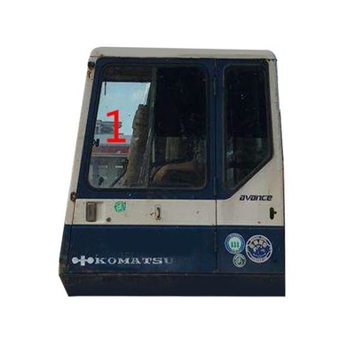 উচ্চ প্রভাব শক্তি KOMATSU ক্যাব গ্লাস বাম খননকারী দরজা জানালা প্রতিস্থাপন