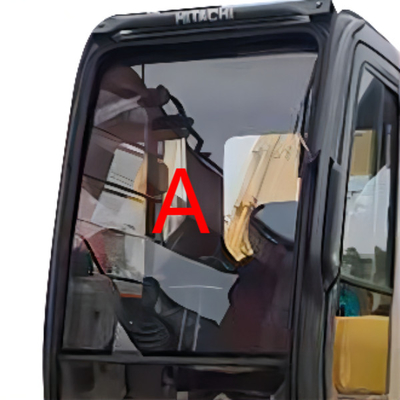 790mm উচ্চতা HITACHI এক্সকাভেটর ক্যাব গ্লাস সামনের দিকে অবস্থান A