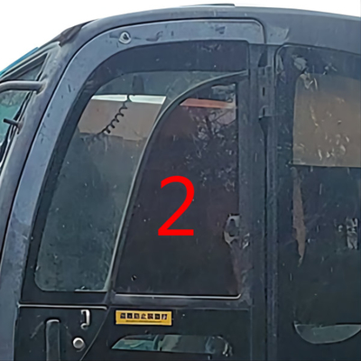 DOT KOBELCO মিনি ডিগার গ্লাস প্রতিস্থাপন বাম পাশের অবস্থান নং 2 উইন্ডশীল্ড
