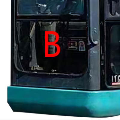 FCC ফ্রন্ট উইন্ডশিল্ড রিপ্লেসমেন্ট ফ্রন্ট ডাউন পজিশন B কাস্টম টেম্পারড গ্লাস