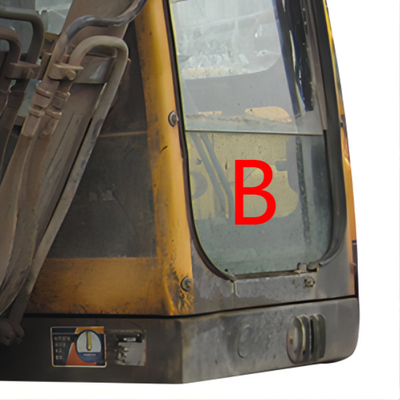 EC360B ভলভো এক্সকাভেটর উইন্ডো গ্লাস নির্মাণ মেশিন কেবিন উইন্ডশীল্ড