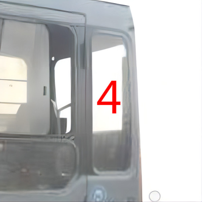 DOT Hitachi Excavator Glass Left Door Rear Position NO.4