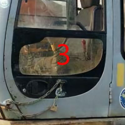 820 মিমি উচ্চতা হিটাচি এক্সকাভেটর গ্লাস বাম দরজা নিম্ন অবস্থান নং 3