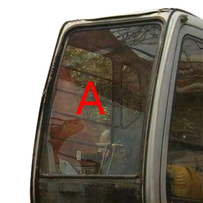 OEM HITACHI এক্সকাভেটর গ্লাস ফ্রন্ট আপ উইন্ডশীল্ড উইন্ডো গ্লাস