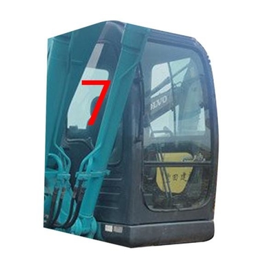 SK-6 SK-8 SK230-6 KOBELCO এক্সকাভেটর গ্লাস ডান পাশের অবস্থান নং 7 উইন্ডশিল্ড টেম্পারড গ্লাস