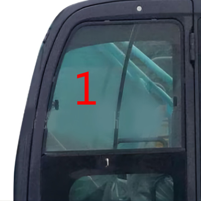 SK-6 SK-8 SK230-6 KOBELCO এক্সকাভেটর গ্লাস টেম্পারড লেফট স্ল্যান্ট সাইড পজিশন নং 1