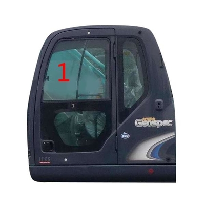 SK-6 SK-8 SK230-6 KOBELCO এক্সকাভেটর গ্লাস টেম্পারড লেফট স্ল্যান্ট সাইড পজিশন নং 1