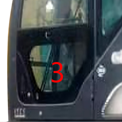 SK-6 SK-8 SK230-6 SK50 KOBELCO এক্সকাভেটর গ্লাস বাম দরজা নিম্ন অবস্থান নং 3 সবুজ