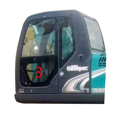 SK-6 SK-8 SK230-6 SK50 KOBELCO এক্সকাভেটর গ্লাস বাম দরজা নিম্ন অবস্থান নং 3 সবুজ