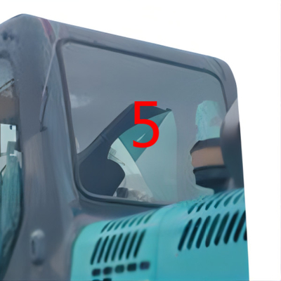 SK-6 SK-8 SK230-6 KOBELCO এক্সকাভেটর গ্লাস বাম দরজার পিছনের দিকের অবস্থান নং 5 উইন্ডশিল্ড টেম্পারড গ্লাস