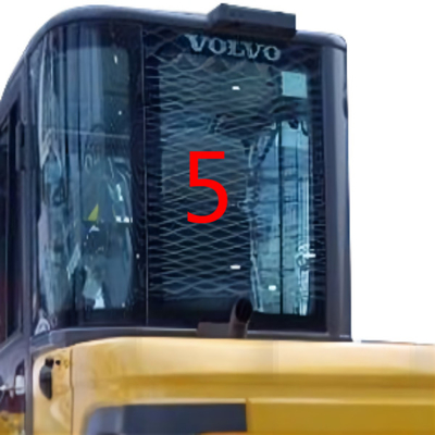 সবুজ EW60C ভলভো এক্সক্যাভেটর গ্লাস রিপ্লেসমেন্ট ব্যাক সাইড নং 5 এফসিসি