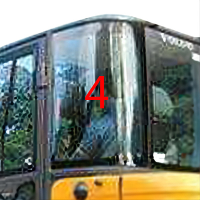 সাদা EC60C ভলভো উইন্ডশীল্ড গ্লাস বাম দরজা পিছনের অবস্থান নং 4 উইন্ডশীল্ড
