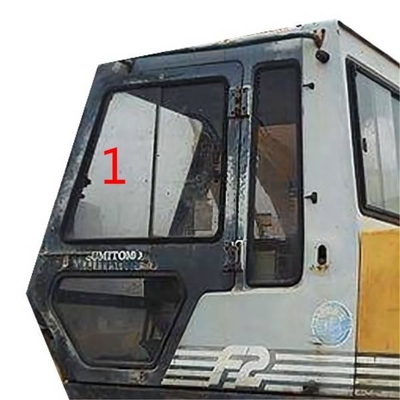 SH280 S280 উইন্ডশিল্ড টেম্পারড গ্লাস নির্মাণ মেশিন ক্যাব বাম দরজা