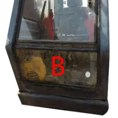 S280 এক্সক্যাভেটর দরজা জানালা প্রতিস্থাপন নির্মাণ মেশিন কেবিন সামনের উইন্ডস্ক্রিন