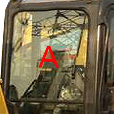 PC55MR PC55 5MM পুরু খননকারী KOMATSU ক্যাব গ্লাস টেম্পারড উইন্ডশিল্ড ফ্রন্ট গ্লাস
