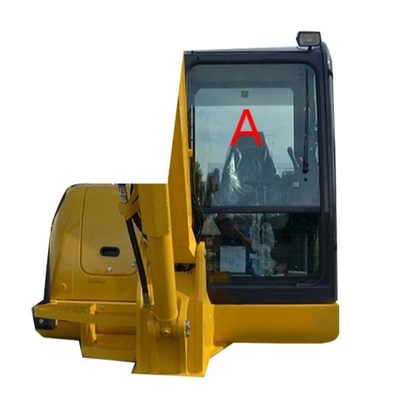 PC56-7 এক্সকাভেটর KOMATSU ক্যাব গ্লাস টেম্পারড উইন্ডশিল্ড ফ্রন্ট গ্লাস 5 মিমি পুরু