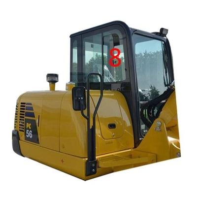 PC56-7 PC56 KOMATSU এক্সকাভেটর উইন্ডো প্রতিস্থাপন ডান পাশের অবস্থান নং 8