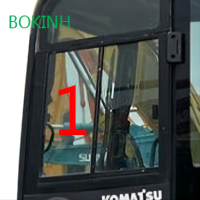 PC60-8 PC70-8 KOMATSU ক্যাব গ্লাস বাম পাশের অবস্থান তির্যক নং 1 5 মিমি পুরু