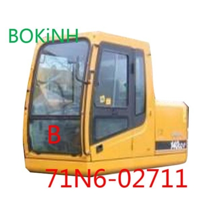 71N6-02711 HYUNDAI ফ্রন্ট গ্লাস এক্সক্যাভেটর ক্যাব টেম্পারড গ্লাস ডাউন পজিশন B উইন্ডশিল্ড