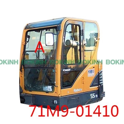 71M9-01410 HYUNDAI এক্সকাভেটর ফ্রন্ট গ্লাস রিপ্লেসমেন্ট আপার পজিশন একটি উইন্ডো টেম্পারড