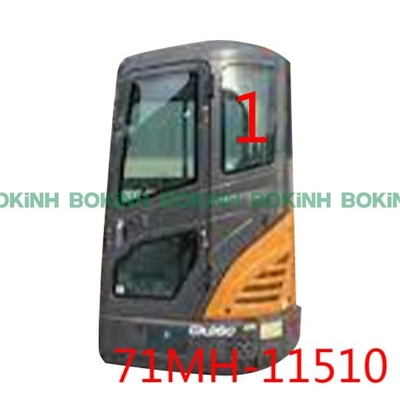 71MH-11510 HYUNDAI ফ্রন্ট গ্লাস এক্সক্যাভেটর ক্যাব উইন্ডো বাম পাশের উপরের অবস্থান নং 1 টেম্পারড